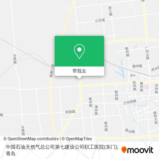 中国石油天然气总公司第七建设公司职工医院(东门)地图