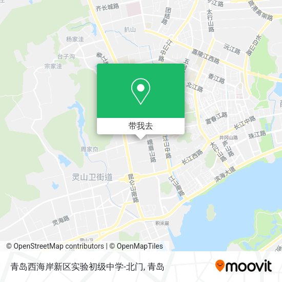 青岛西海岸新区实验初级中学-北门地图