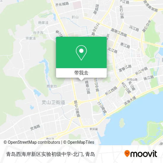 青岛西海岸新区实验初级中学-北门地图