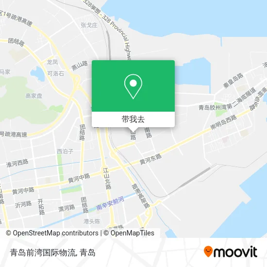 青岛前湾国际物流地图