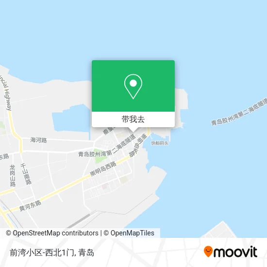 前湾小区-西北1门地图