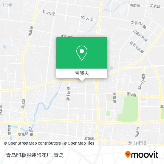 青岛印极服装印花厂地图