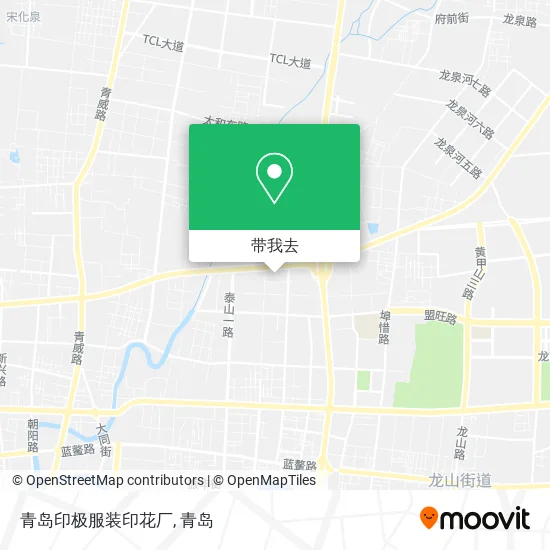 青岛印极服装印花厂地图