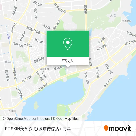 PT-SKIN美学沙龙(城市传媒店)地图