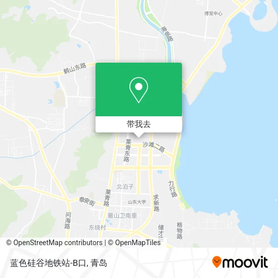 蓝色硅谷地铁站-B口地图