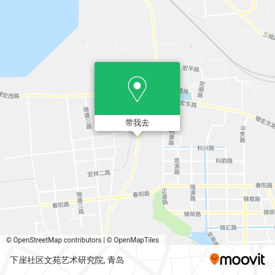 下崖社区文苑艺术研究院地图