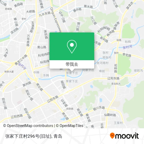 张家下庄村296号(旧址)地图