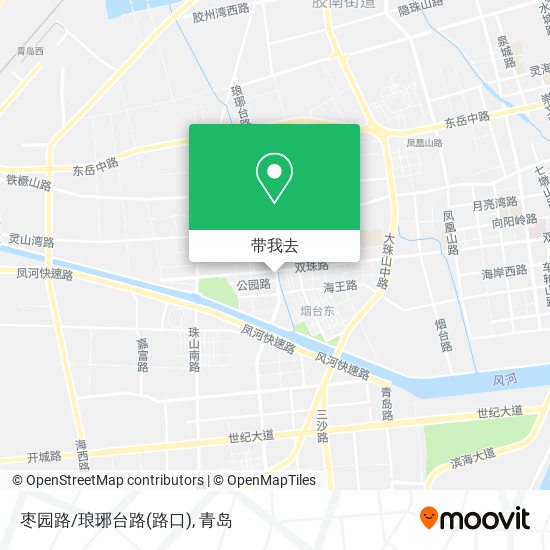 枣园路/琅琊台路(路口)地图
