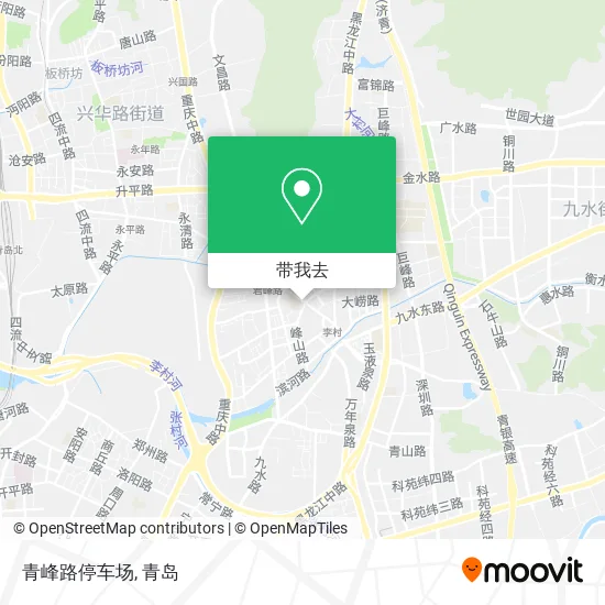 青峰路停车场地图