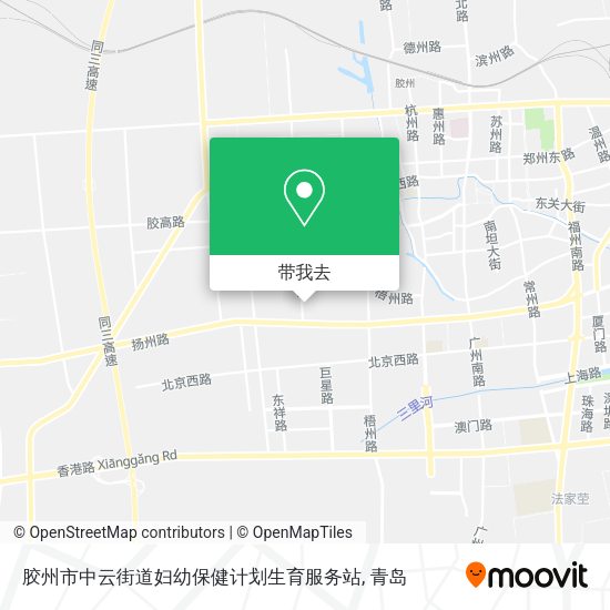 胶州市中云街道妇幼保健计划生育服务站地图