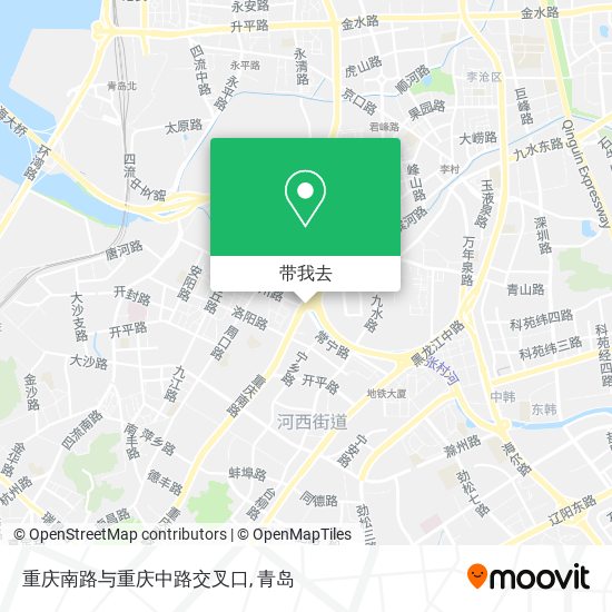重庆南路与重庆中路交叉口地图