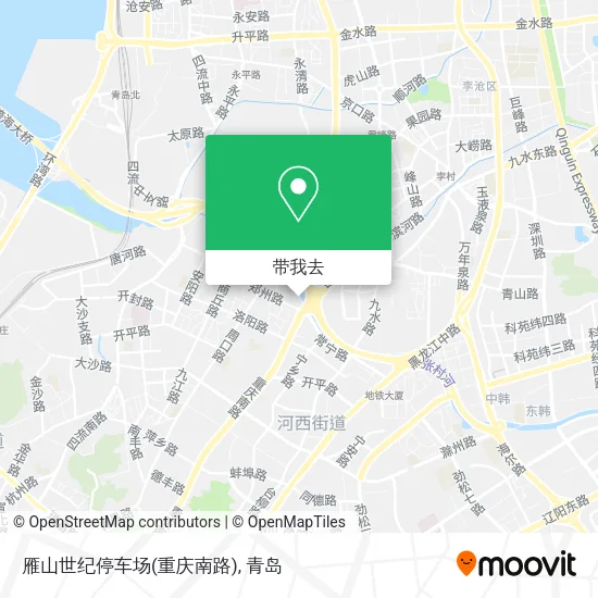 雁山世纪停车场(重庆南路)地图