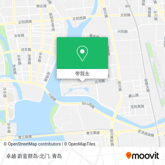 卓越·蔚蓝群岛-北门地图