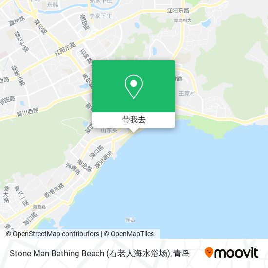 Stone Man Bathing Beach (石老人海水浴场)地图