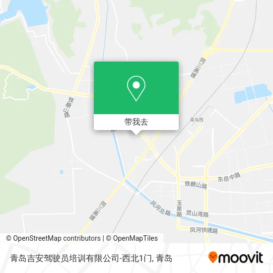青岛吉安驾驶员培训有限公司-西北1门地图
