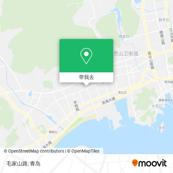 毛家山路地图