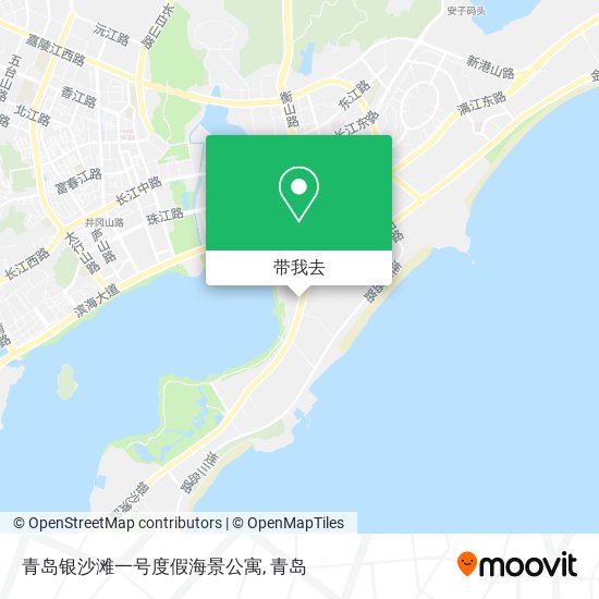 青岛银沙滩一号度假海景公寓地图