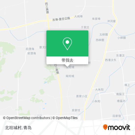 北坦城村地图