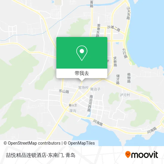 喆悦精品连锁酒店-东南门地图