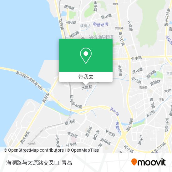 海澜路与太原路交叉口地图