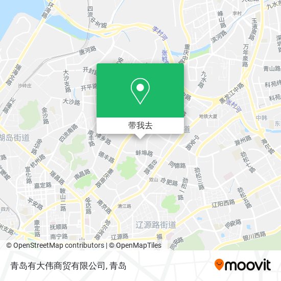 青岛有大伟商贸有限公司地图