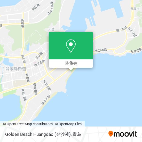 Golden Beach Huangdao (金沙滩)地图