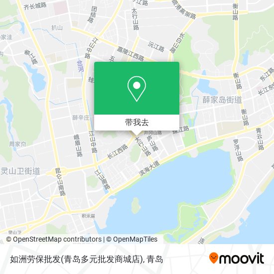 如洲劳保批发(青岛多元批发商城店)地图