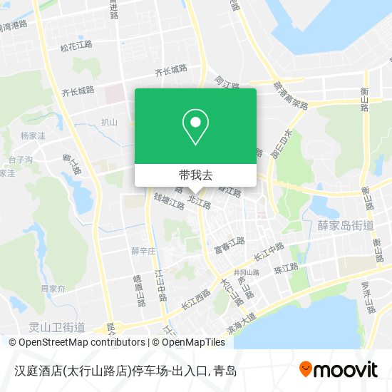 汉庭酒店(太行山路店)停车场-出入口地图