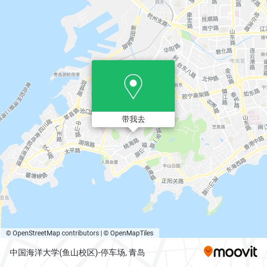 中国海洋大学(鱼山校区)-停车场地图