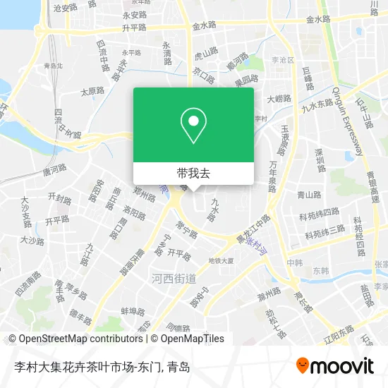 李村大集花卉茶叶市场-东门地图