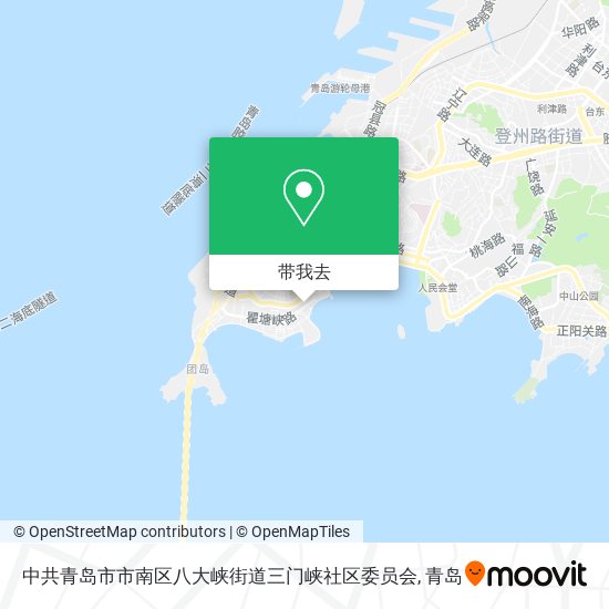 中共青岛市市南区八大峡街道三门峡社区委员会地图