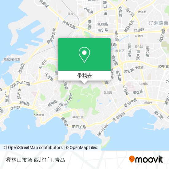 榉林山市场-西北1门地图