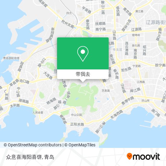 众意喜海阳喜饼地图