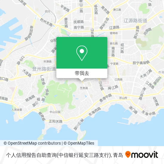 个人信用报告自助查询(中信银行延安三路支行)地图