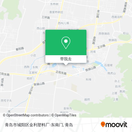 青岛市城阳区金利塑料厂-东南门地图