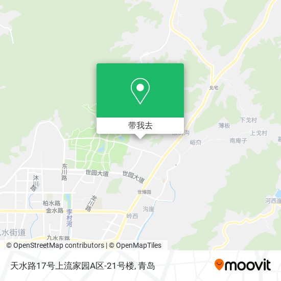 天水路17号上流家园A区-21号楼地图