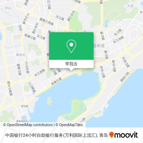 中国银行24小时自助银行服务(万利国际上流汇)地图