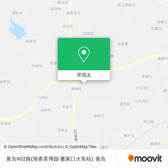 黄岛902路(海青茶博园-董家口火车站)地图