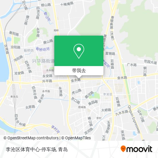 李沧区体育中心-停车场地图