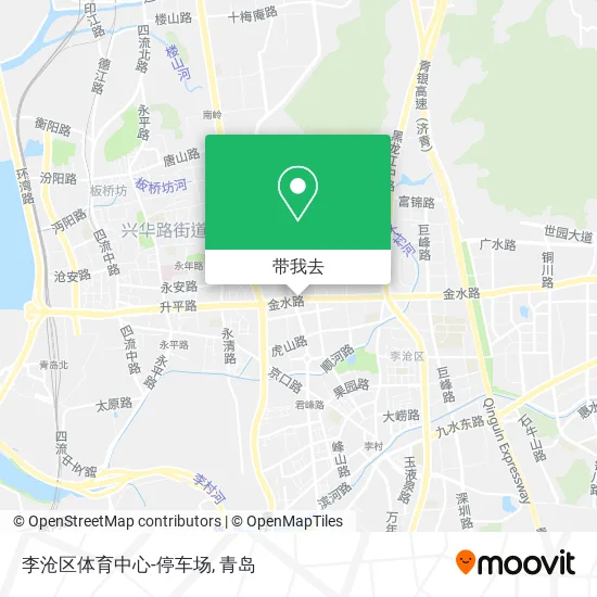 李沧区体育中心-停车场地图