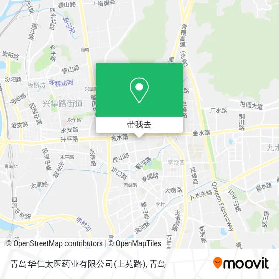 青岛华仁太医药业有限公司(上苑路)地图