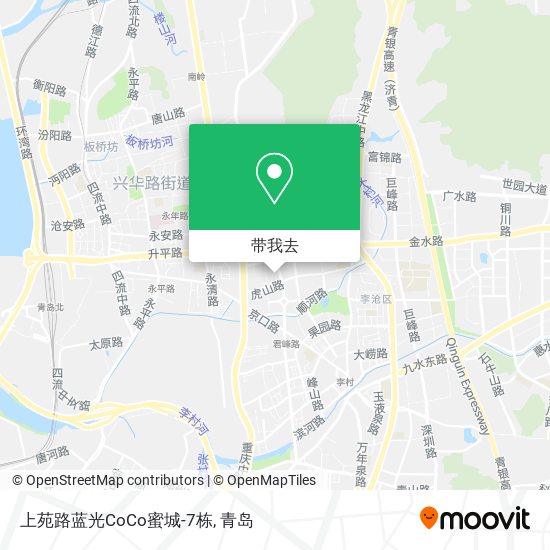 上苑路蓝光CoCo蜜城-7栋地图