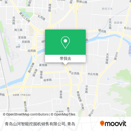 青岛山河智能挖掘机销售有限公司地图