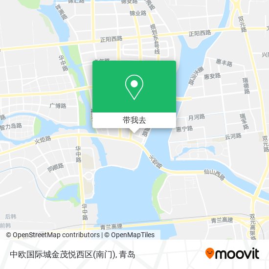 中欧国际城金茂悦西区(南门)地图