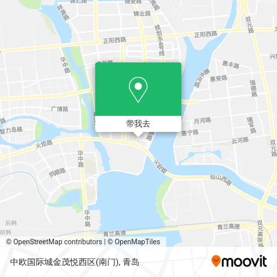 中欧国际城金茂悦西区(南门)地图