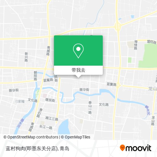 蓝村狗肉(即墨东关分店)地图