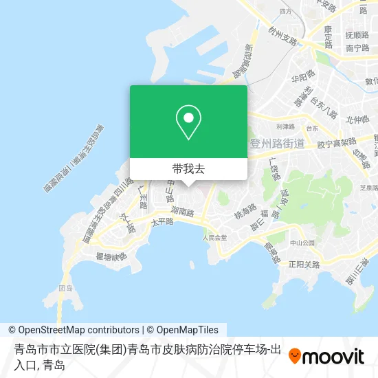 青岛市市立医院(集团)青岛市皮肤病防治院停车场-出入口地图