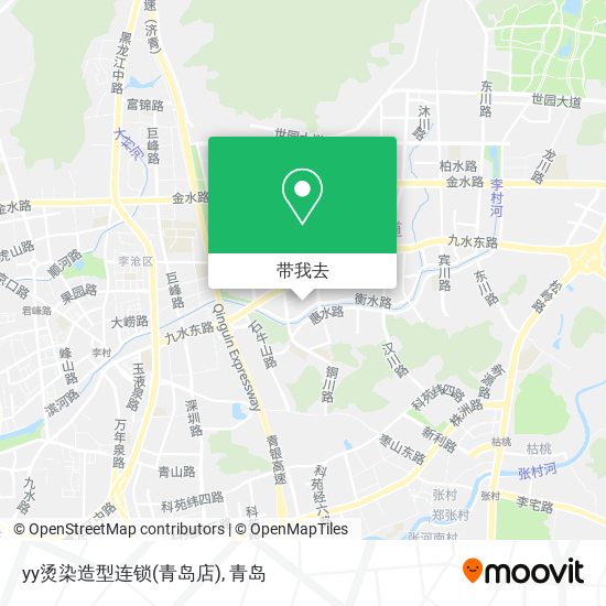 yy烫染造型连锁(青岛店)地图