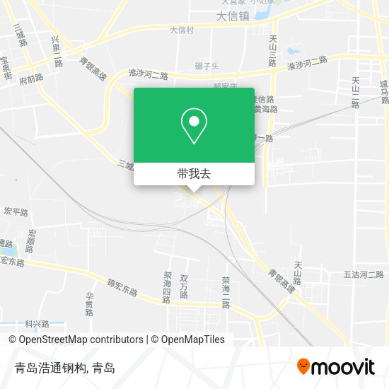 青岛浩通钢构地图