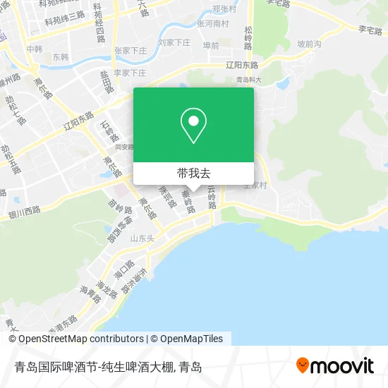 青岛国际啤酒节-纯生啤酒大棚地图